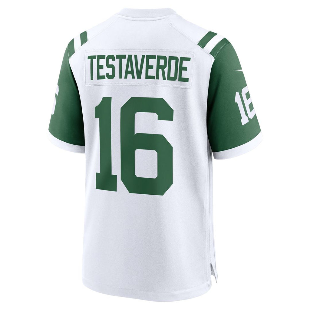 Men's New York Jets Vinny Testaverde Nike White Retired Player Alternate Game Jersey