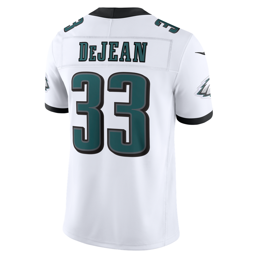 Men's Philadelphia Eagles Cooper DeJean Nike White Vapor F.U.S.E. Stitched Limited Jersey
