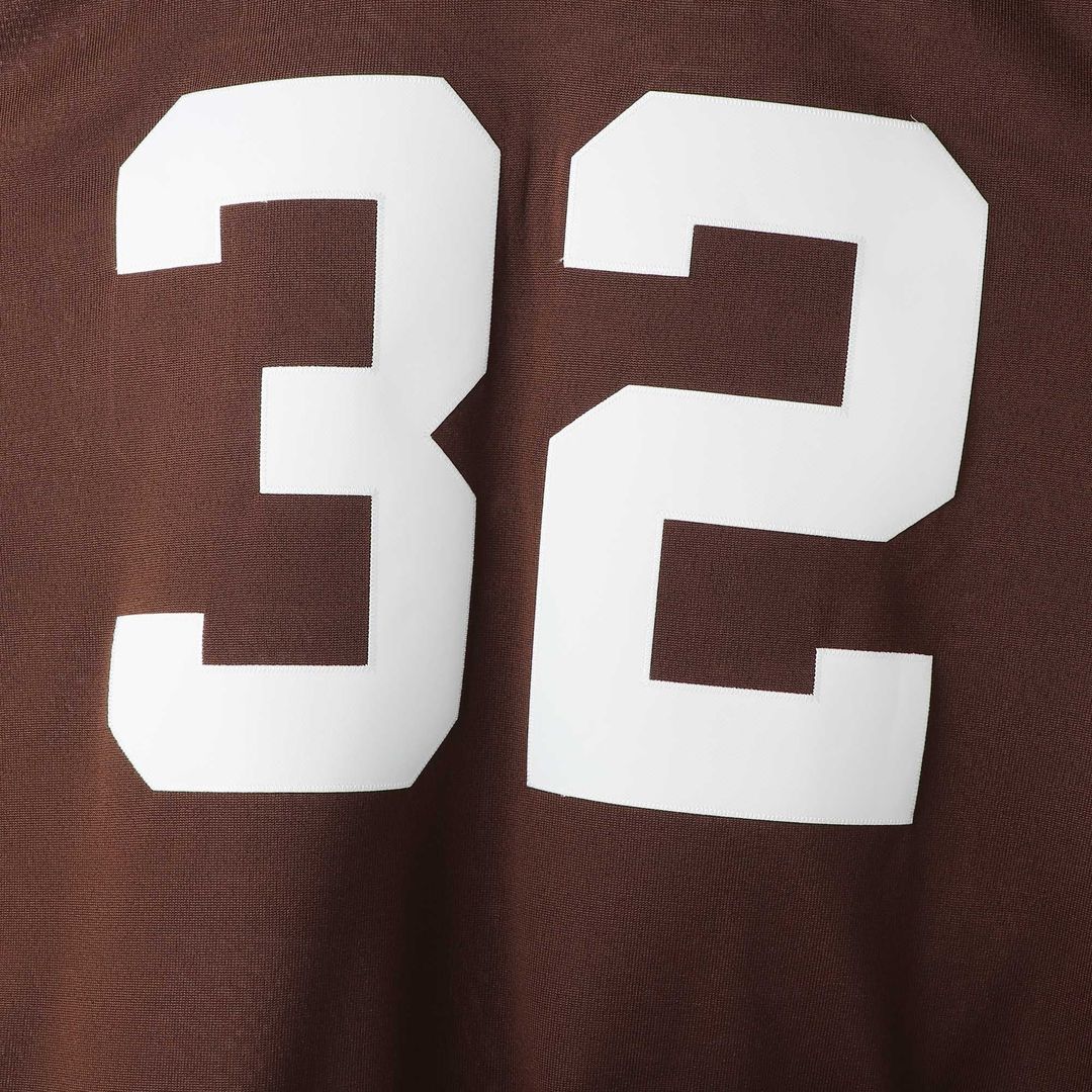 Men's Cleveland Browns 1964 Jim Brown Mitchell & Ness Brown Authentic Throwback Retired Player Jersey