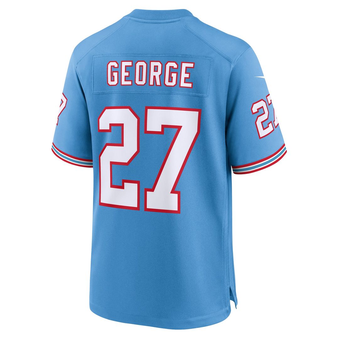 Men's Tennessee Titans Eddie George Nike Light Blue Retired Player Alternate Game Jersey