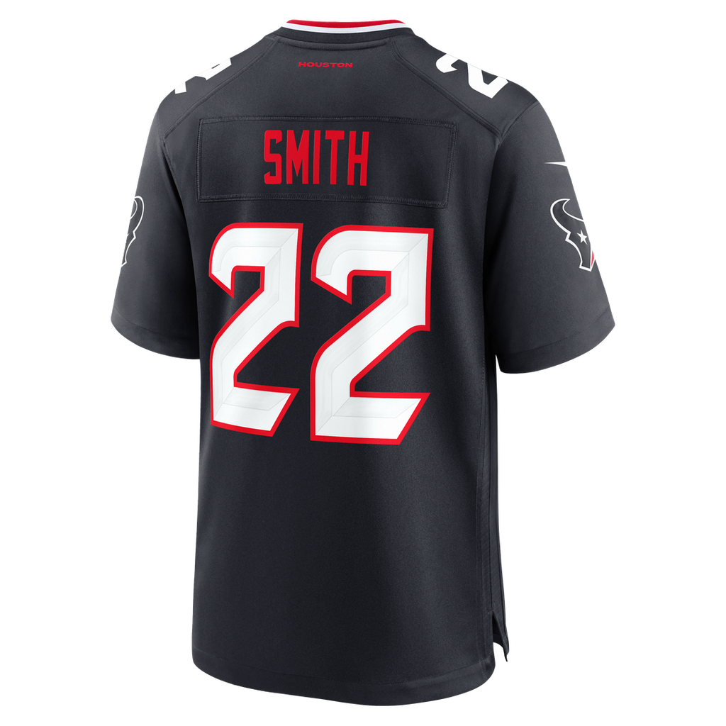 Men's Houston Texans Jaylin Smith Nike  Navy Team Game Jersey