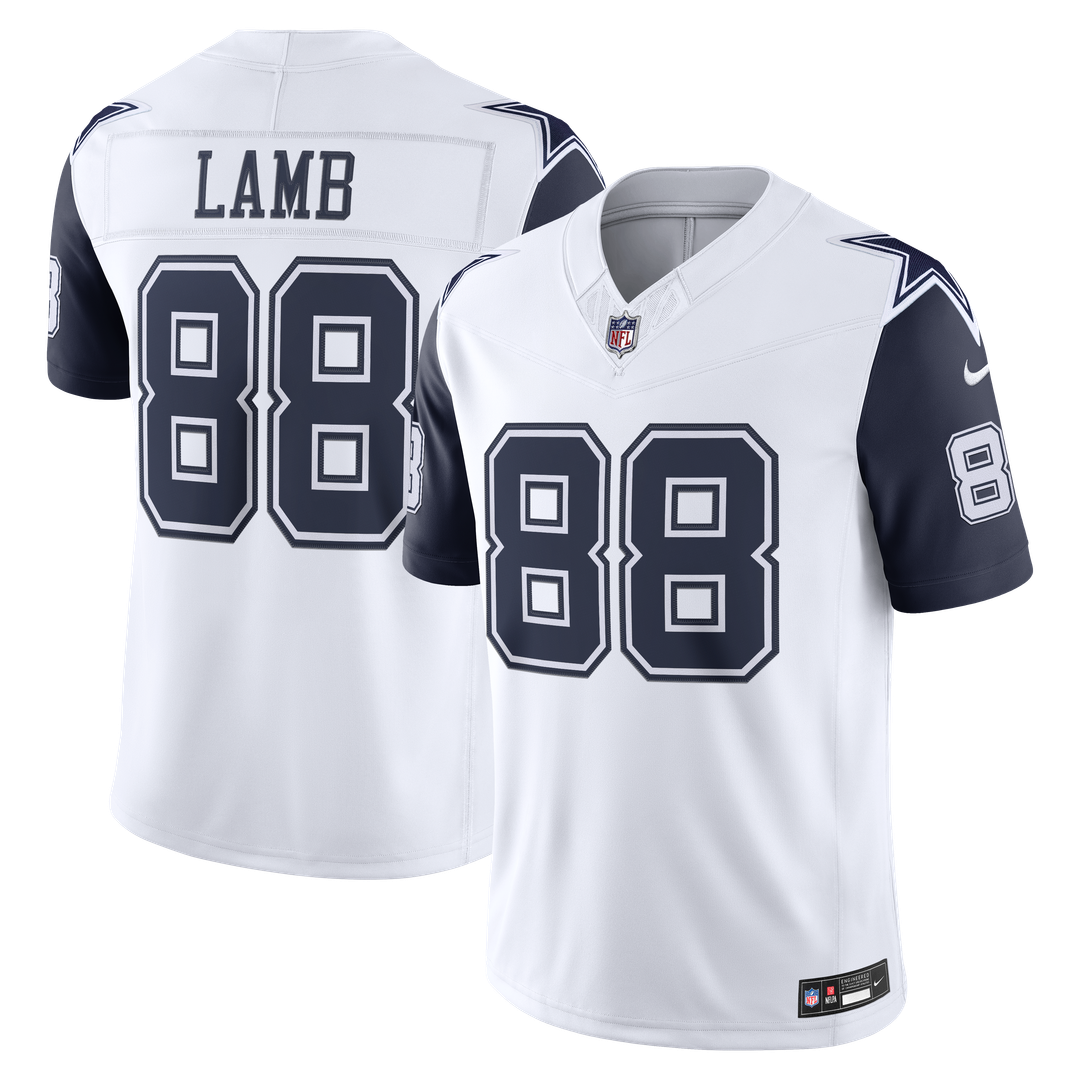 Men's Dallas Cowboys CeeDee Lamb Nike White Alternate Vapor F.U.S.E. Stitched Limited Jersey