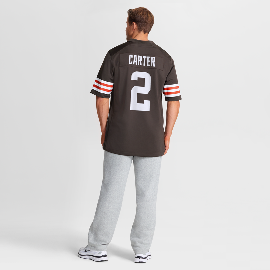 Men's Cleveland Browns DeAndre Carter Nike  Brown Team Game Jersey