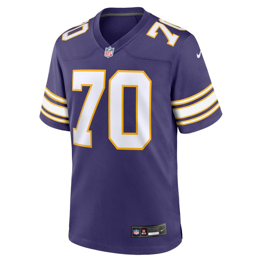Men's Minnesota Vikings Jim Marshall Nike Purple Retired Player Alternate Game Jersey