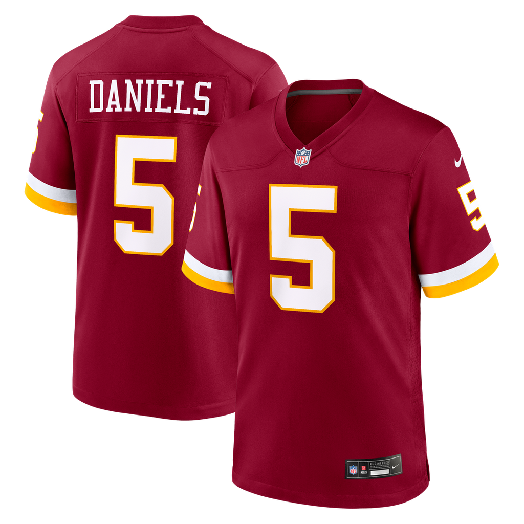 Men's Washington Commanders Jayden Daniels Nike Burgundy Game Jersey