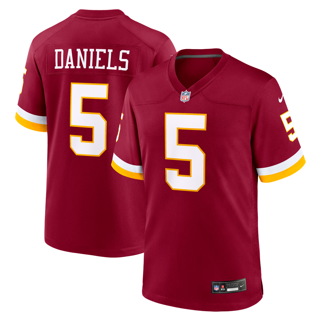 Hail Raiser Men's Washington Commanders Jayden Daniels Nike Black Alternate Game Jersey