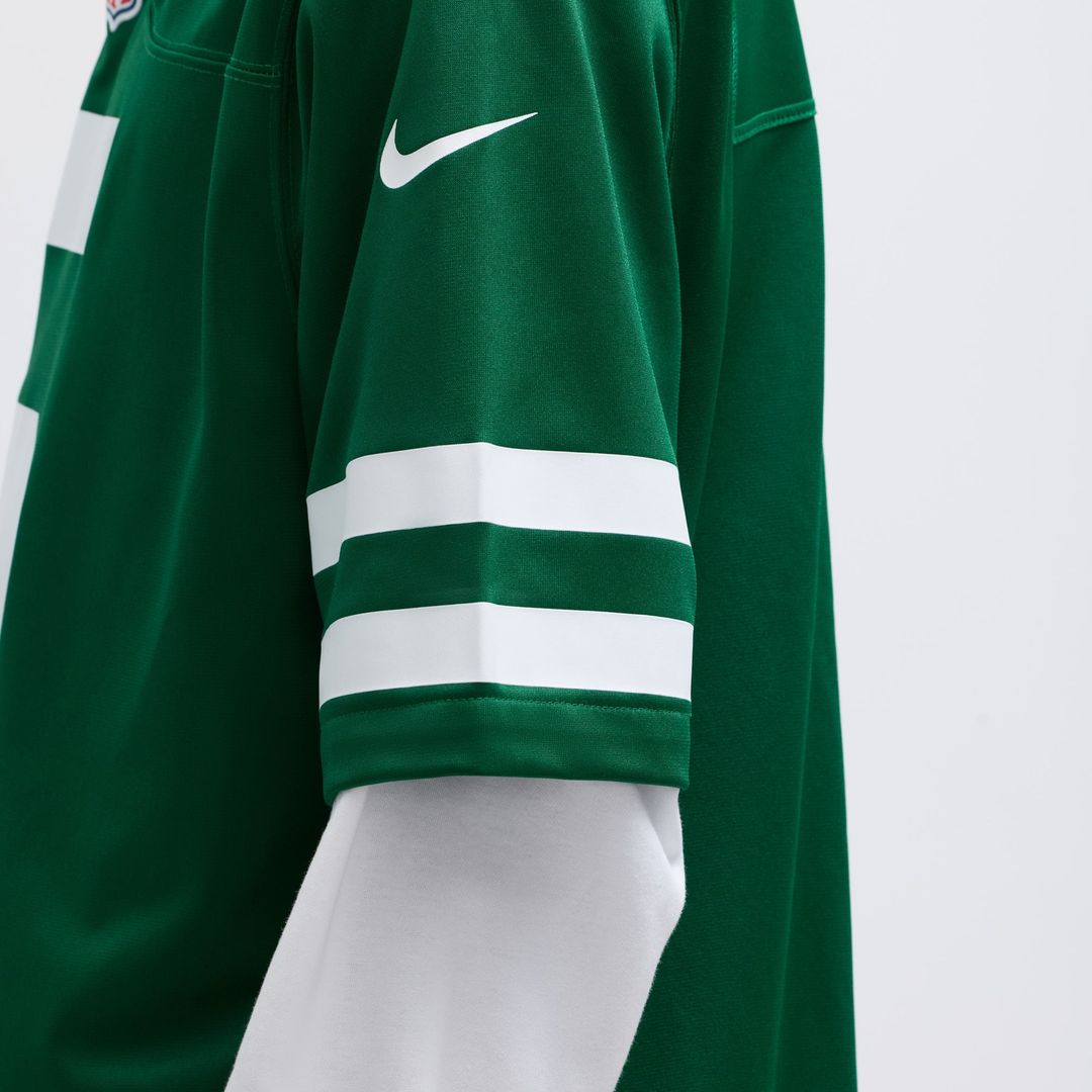 Men's New York Jets Garrett Wilson Nike Legacy White Game Jersey