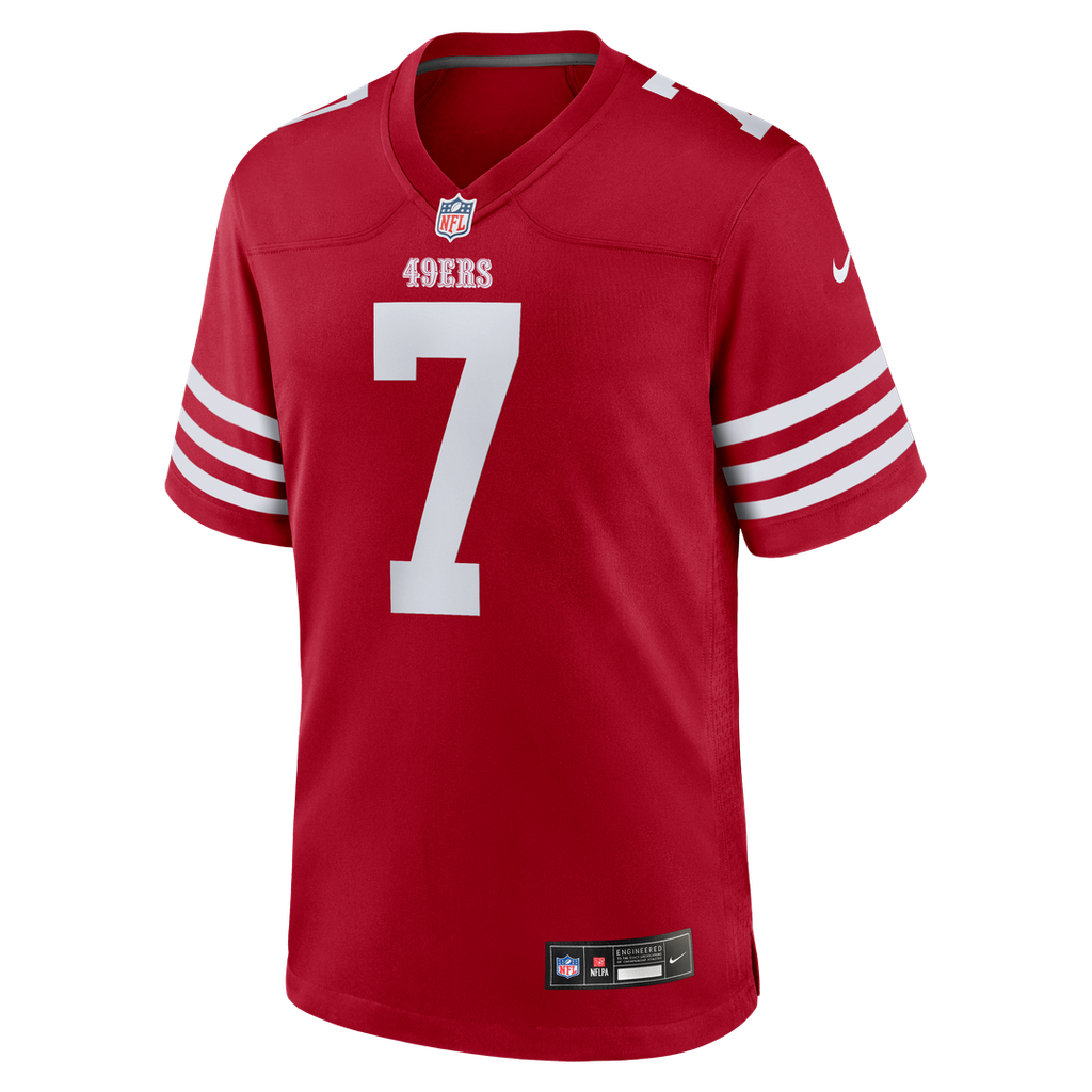 Men's San Francisco 49ers Thomas Morstead Nike  Scarlet Team Game Jersey