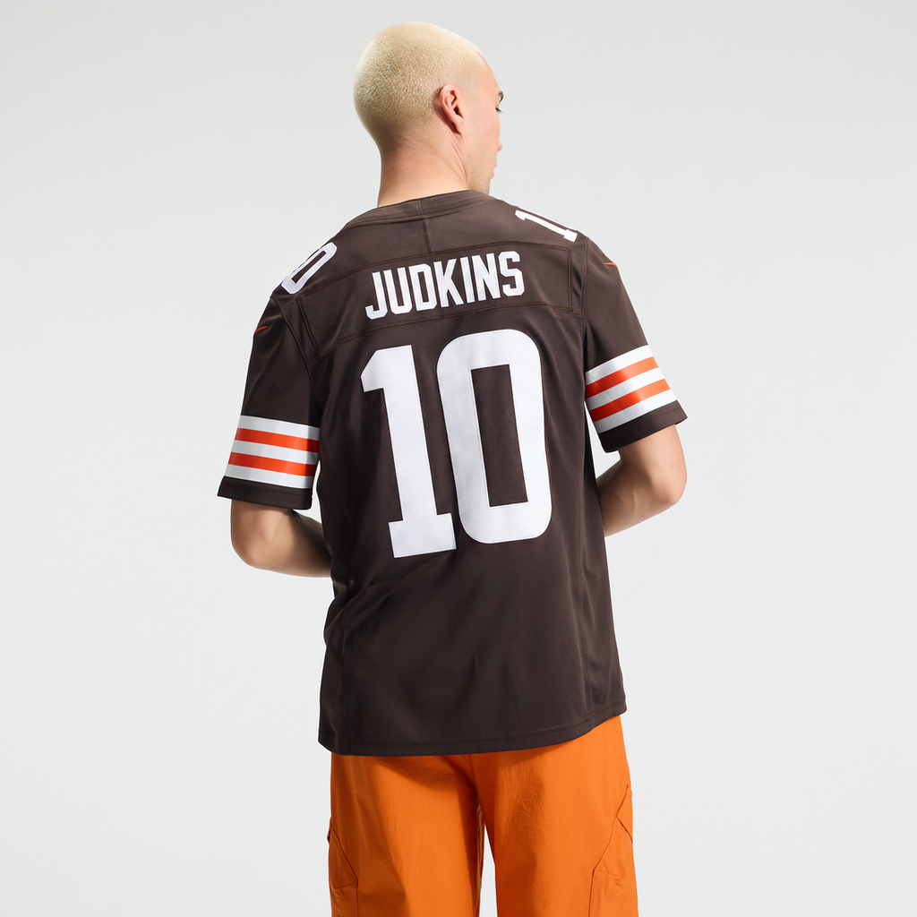 Men's Cleveland Browns Quinshon Judkins Nike Brown Team Vapor F.U.S.E. Stitched Limited Jersey