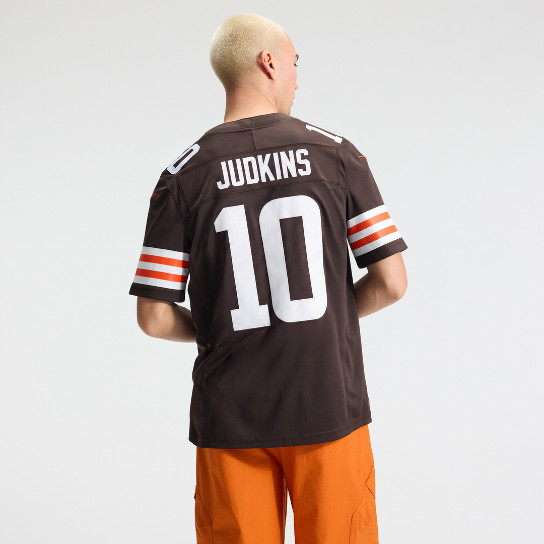 Men's Cleveland Browns Quinshon Judkins Nike Brown Team Vapor F.U.S.E. Stitched Limited Jersey