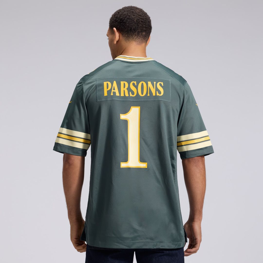 Men's Green Bay Packers Micah Parsons Nike Green 2026 Rivalries Collection Game Jersey