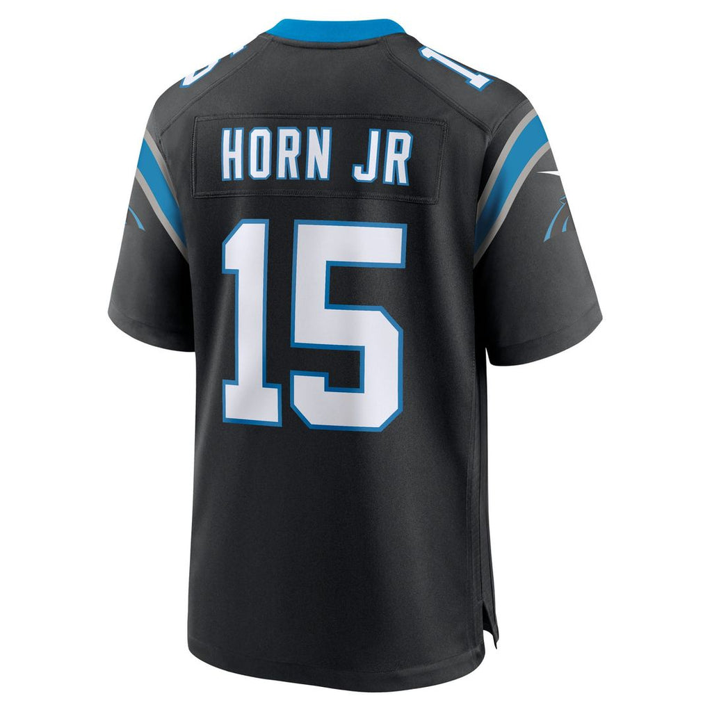 Men's Carolina Panthers Jimmy Horn Jr Nike  Black Team Game Jersey