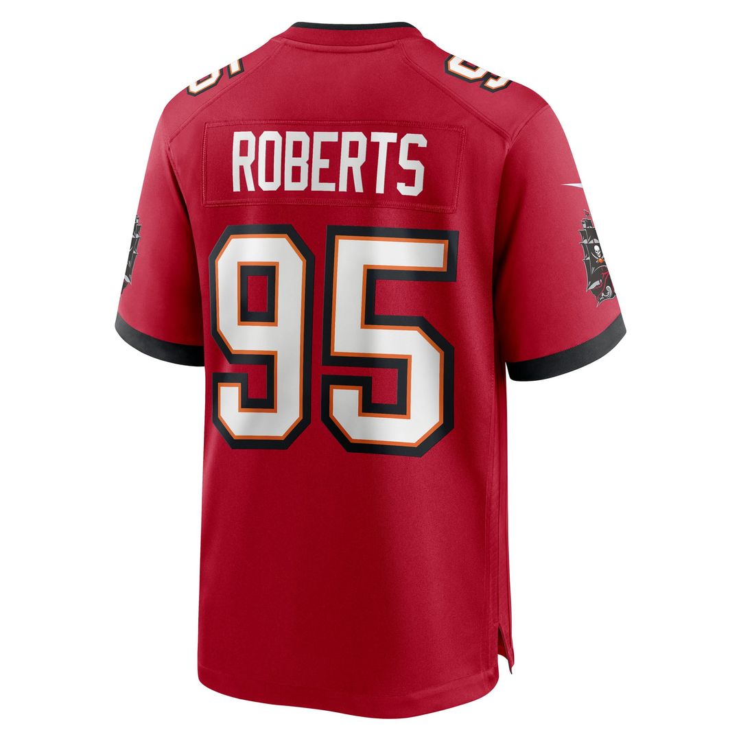 Men's Tampa Bay Buccaneers Elijah Roberts Nike  Red Team Game Jersey