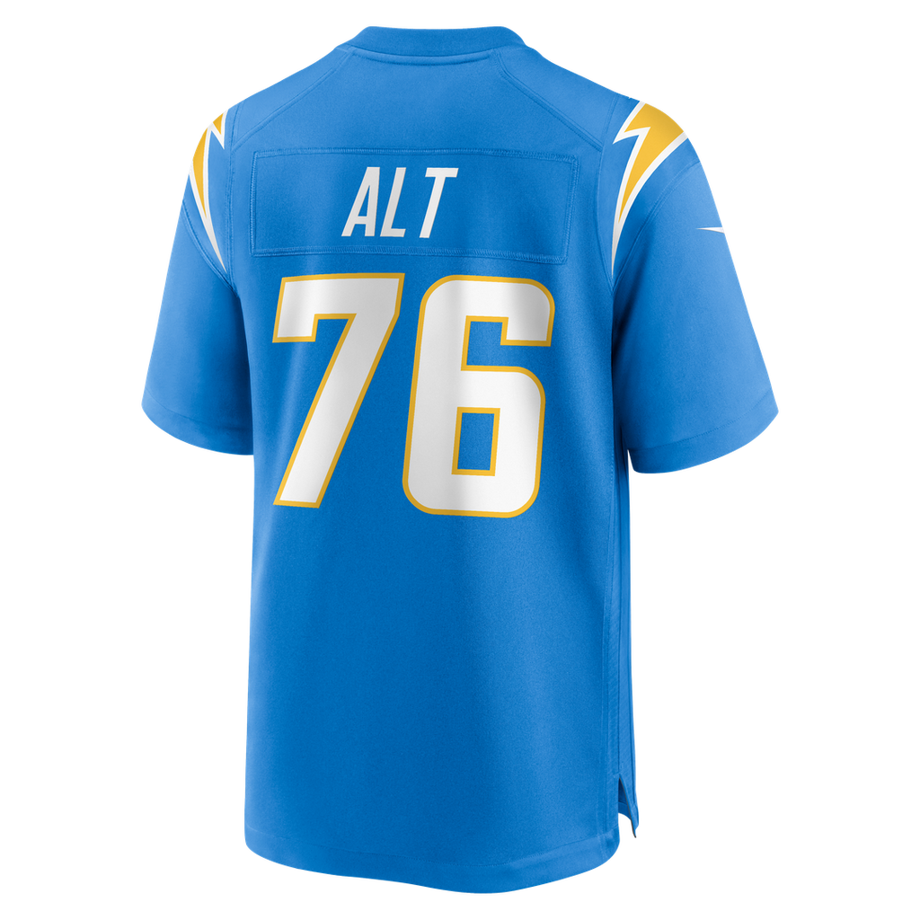 Men's Los Angeles Chargers Joe Alt Nike Gold Alternate Charger Power Game Player Jersey