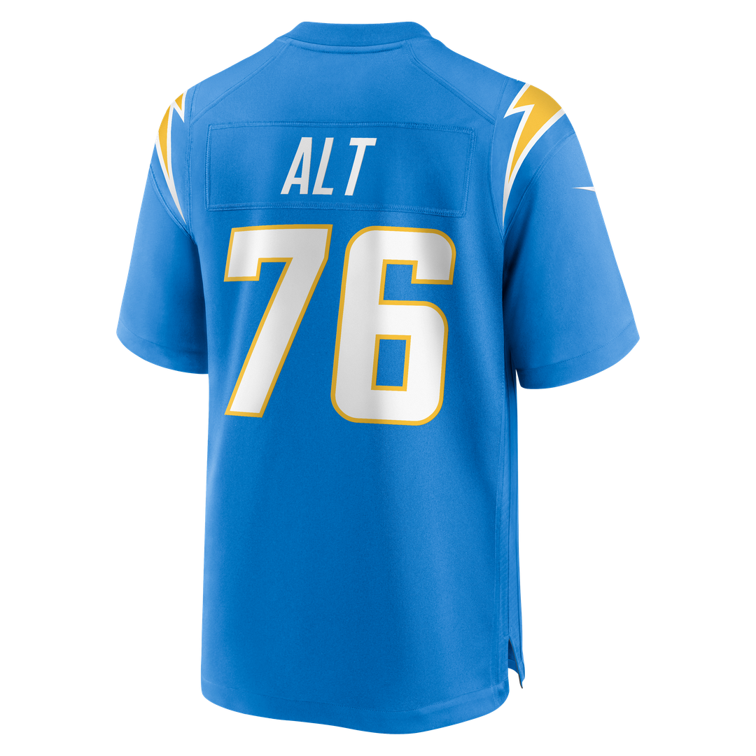 Men's Los Angeles Chargers Joe Alt Nike Gold Alternate Charger Power Game Player Jersey