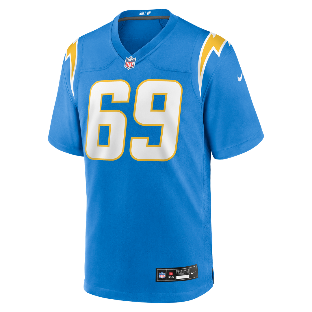 Men's Los Angeles Chargers Josh Fuga Nike  Powder Blue Team Game Jersey