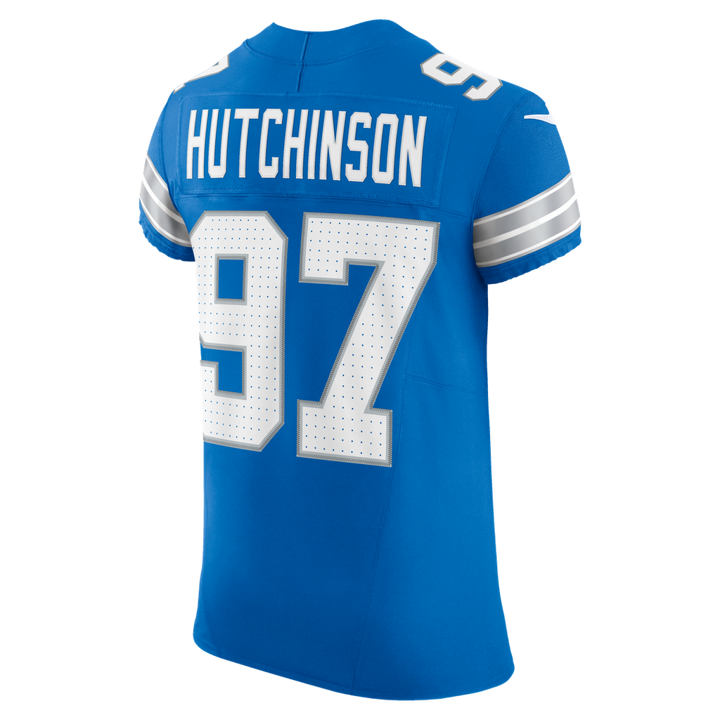 Men's Detroit Lions Aidan Hutchinson Nike Black Alternate Vapor F.U.S.E. Elite Jersey