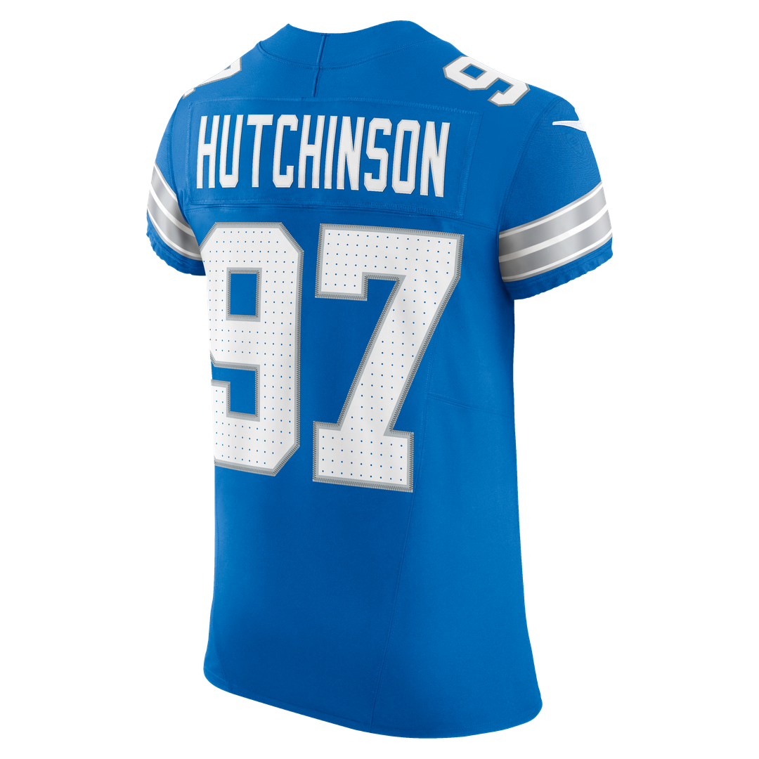 Men's Detroit Lions Aidan Hutchinson Nike Black Alternate Vapor F.U.S.E. Elite Jersey