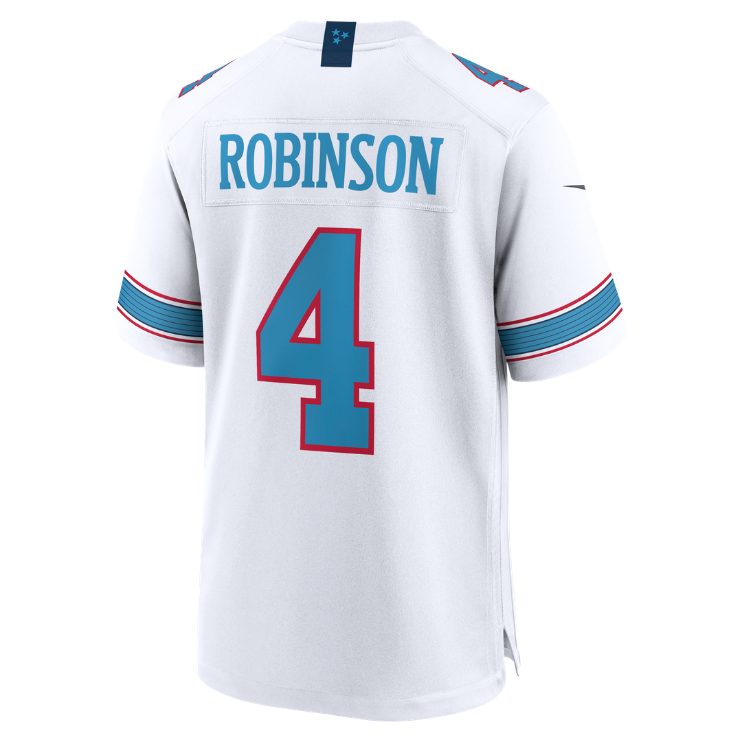 Men's Tennessee Titans Wan'Dale Robinson Nike Light Blue Team Game Jersey