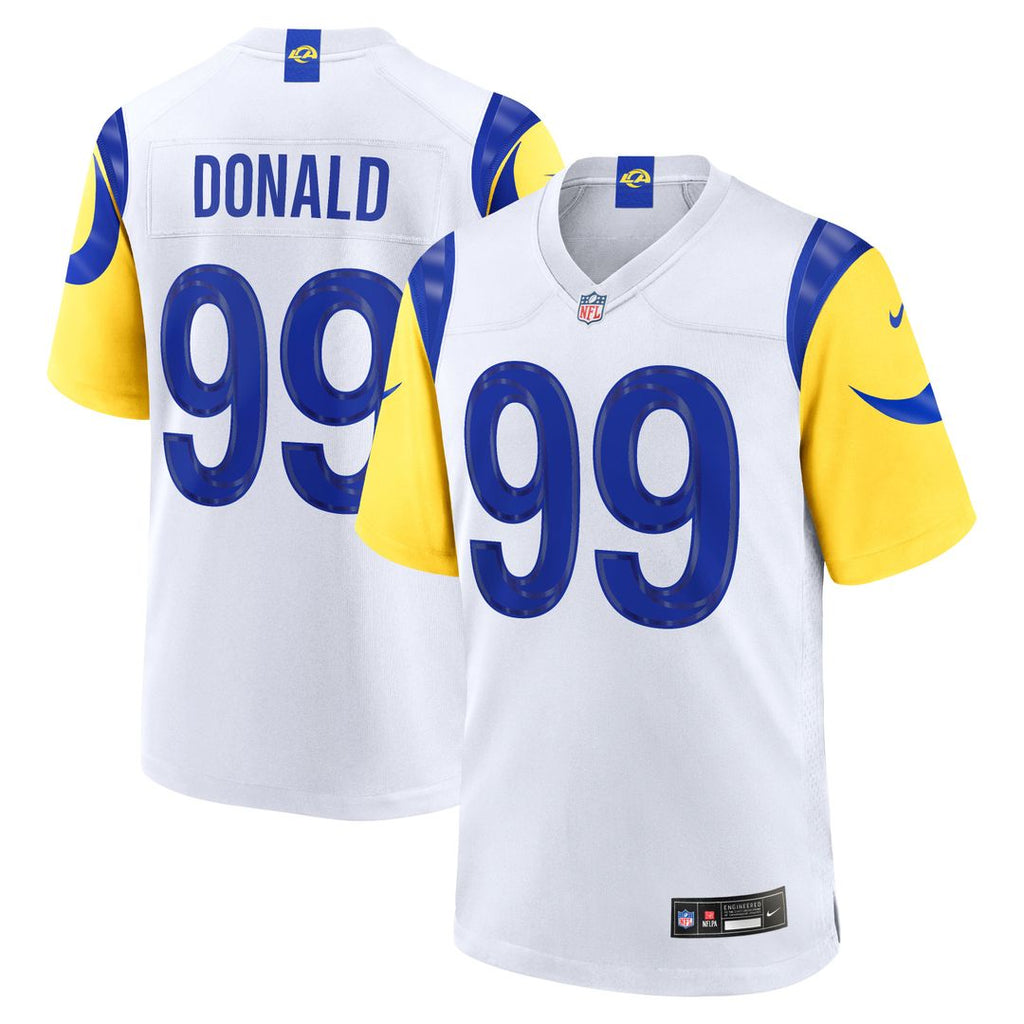 Men's Los Angeles Rams Aaron Donald Nike White Game Jersey