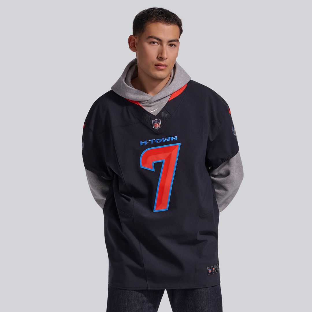 Men's Houston Texans C.J. Stroud Nike Navy Alternate 2 Vapor F.U.S.E. Elite Jersey
