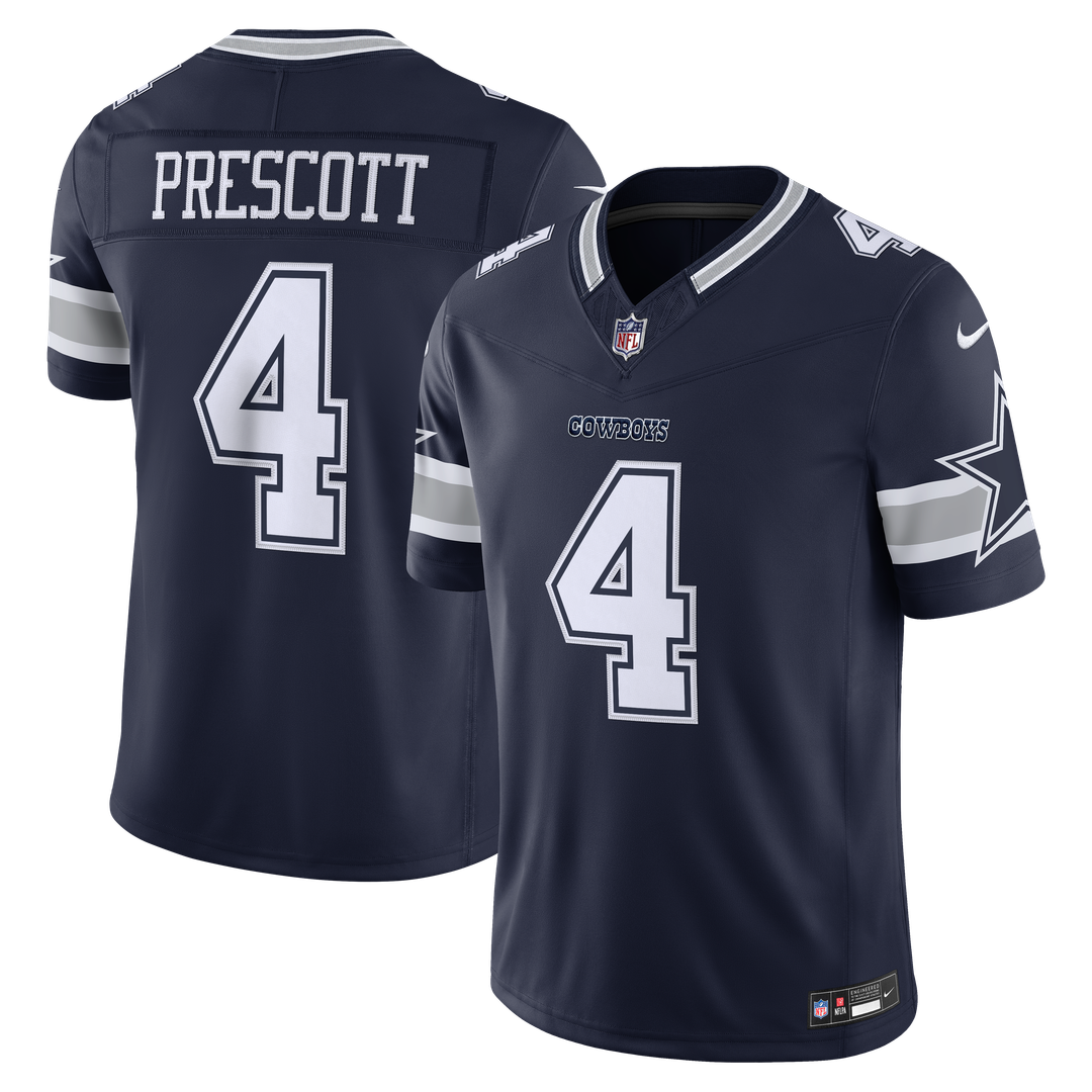 Men's Dallas Cowboys Dak Prescott Nike White Alternate Vapor F.U.S.E. Stitched Limited Jersey