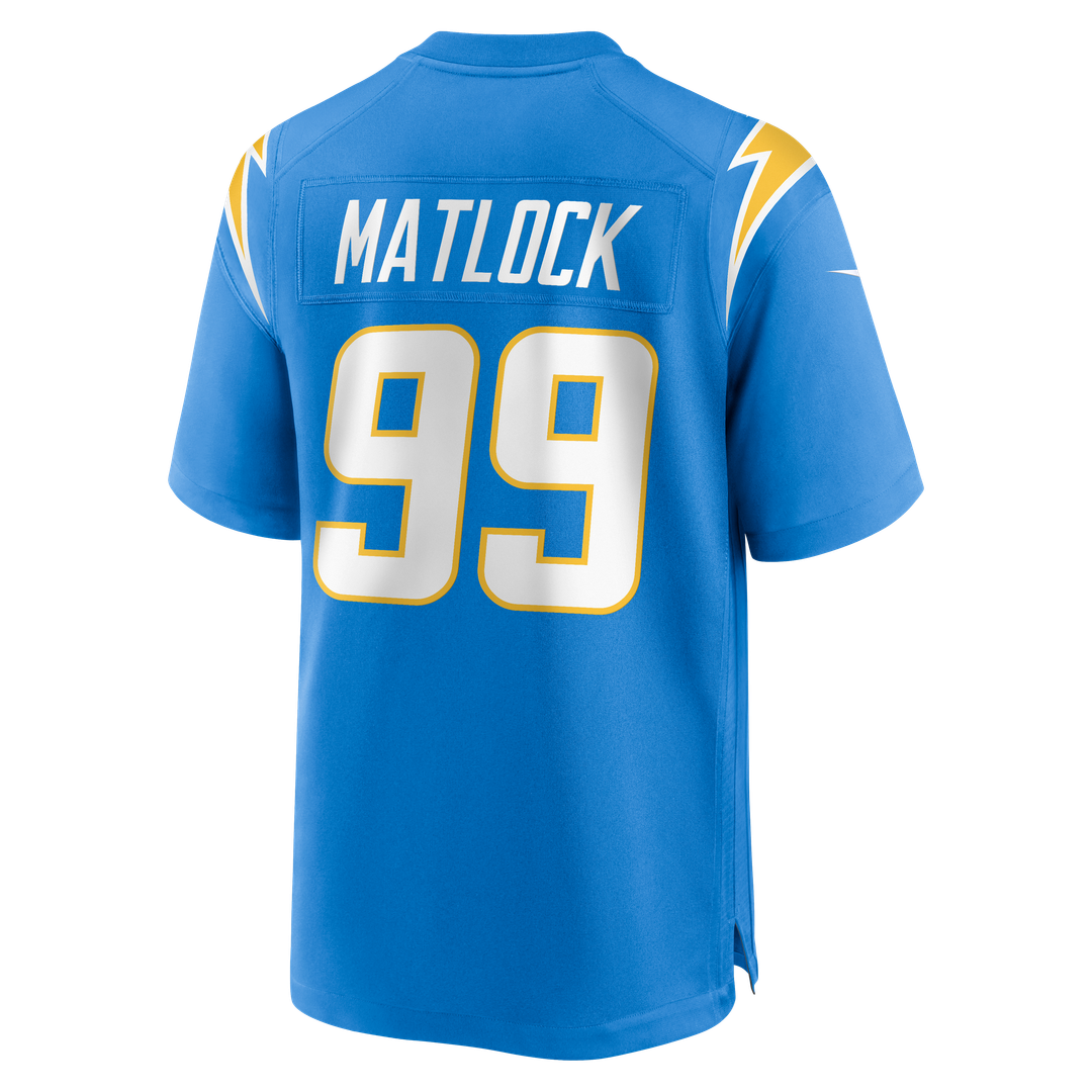 Men's Los Angeles Chargers Scott Matlock Nike Powder Blue Team Game Jersey
