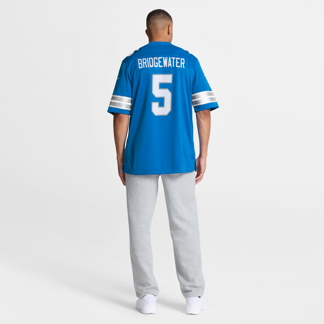 Men's Detroit Lions Teddy Bridgewater Nike  Blue Team Game Jersey
