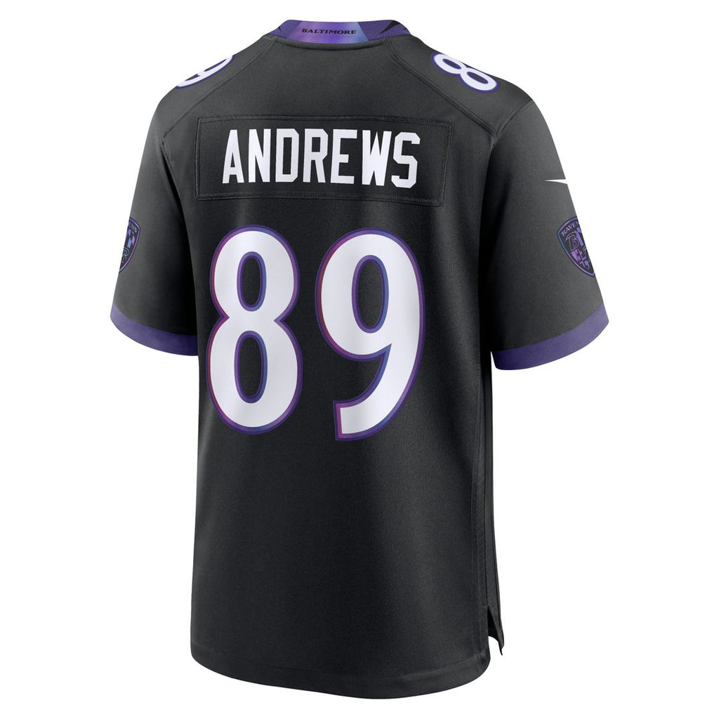 Men's Baltimore Ravens Mark Andrews Nike Black Alternate Game Jersey