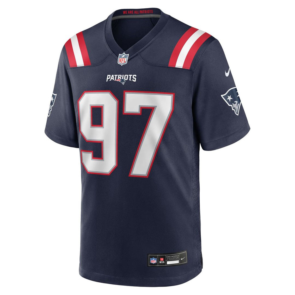 Men's New England Patriots Milton Williams Nike Navy Game Player Jersey