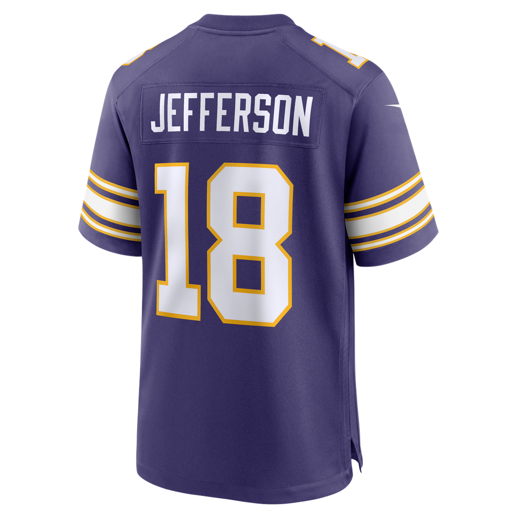 Men's Minnesota Vikings Justin Jefferson Nike Purple Classic Player Game Jersey