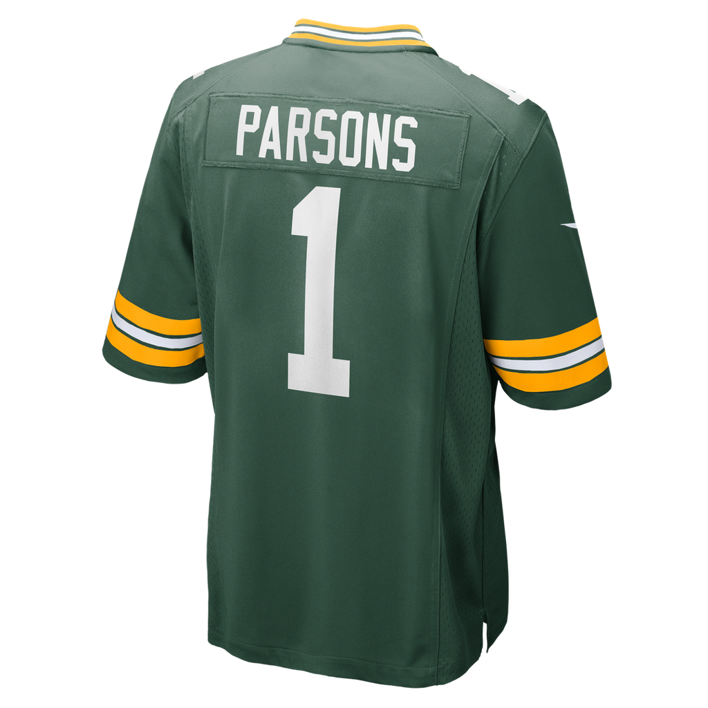 Men's Green Bay Packers Micah Parsons Nike Green Game Player Jersey