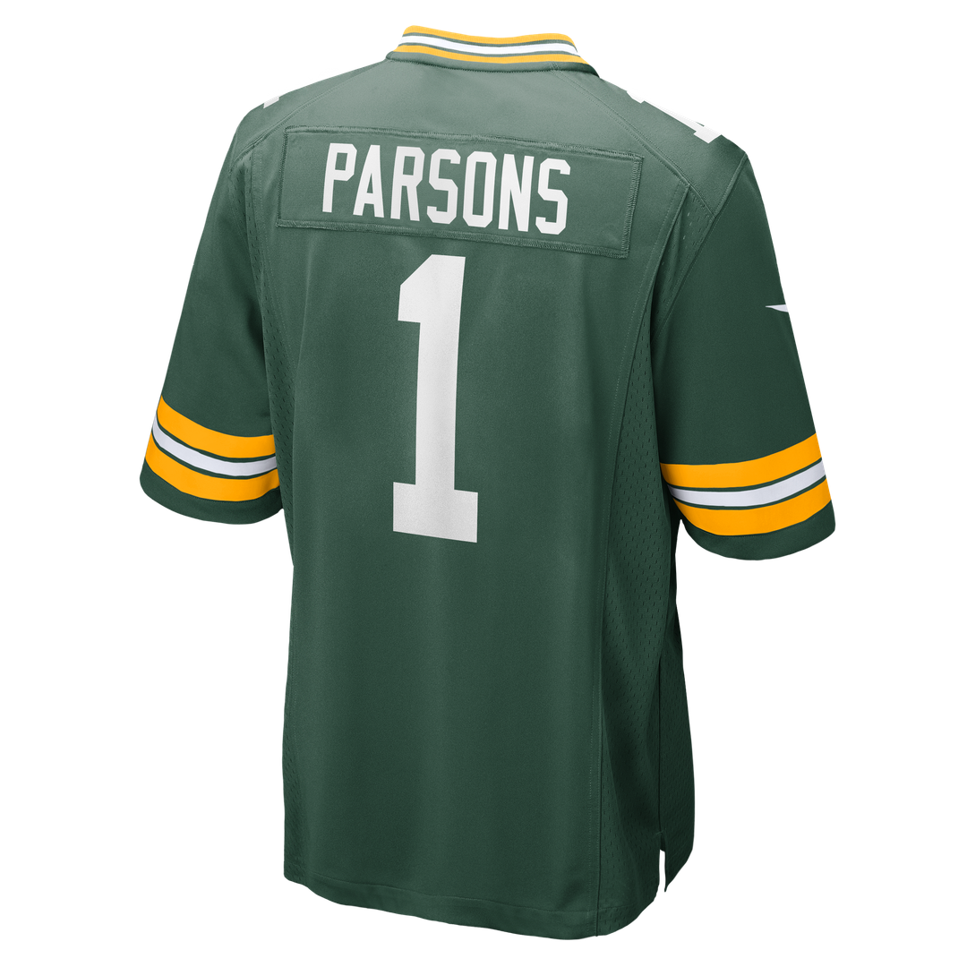 Men's Green Bay Packers Micah Parsons Nike Green Game Player Jersey