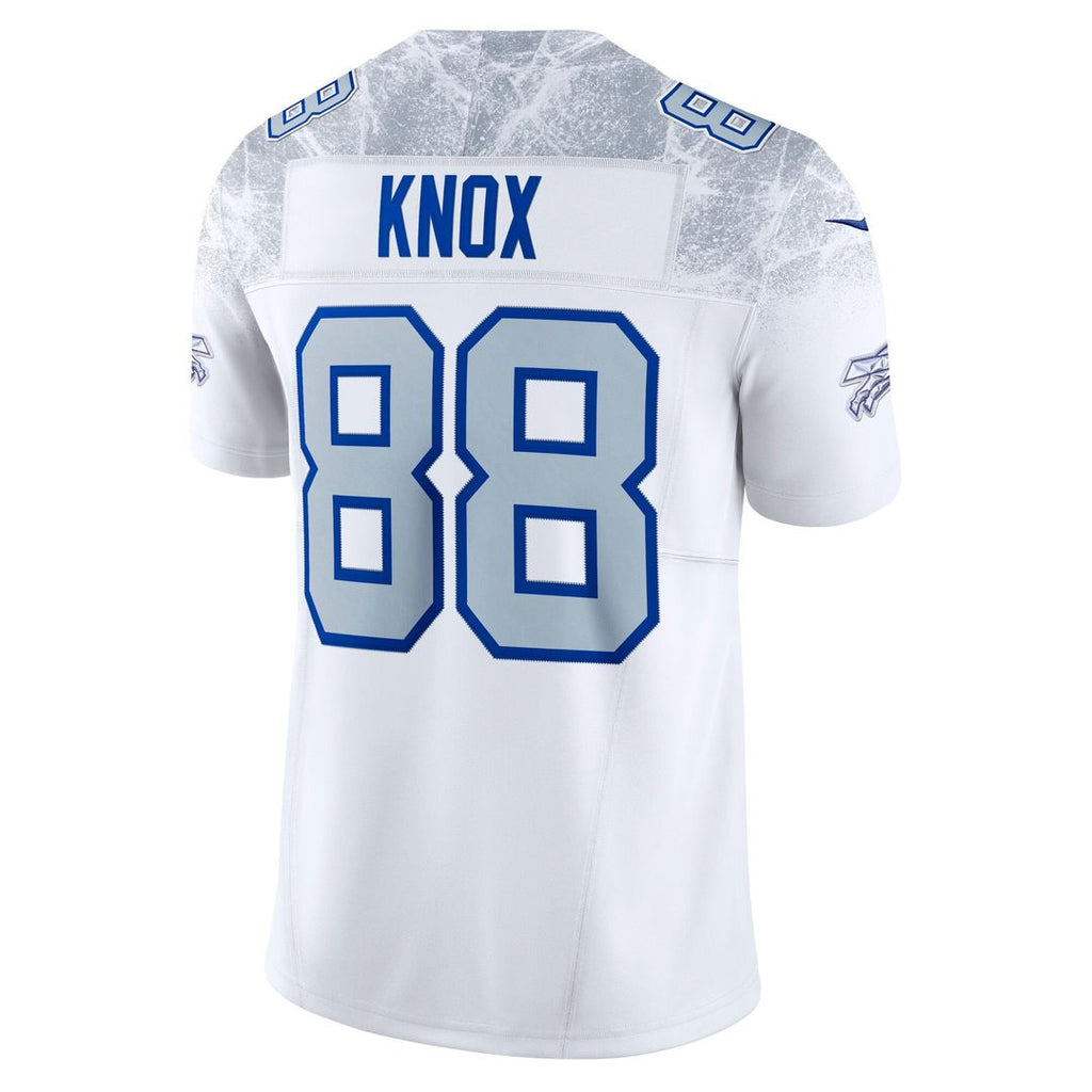 Men's Buffalo Bills Dawson Knox Nike White Rivalries Collection Stitched Limited Jersey