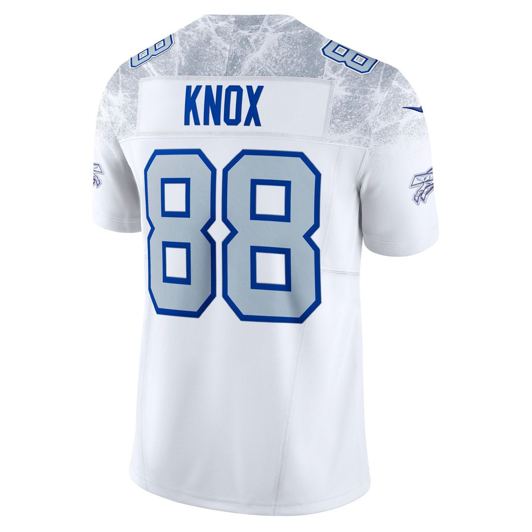 Men's Buffalo Bills Dawson Knox Nike White Rivalries Collection Stitched Limited Jersey