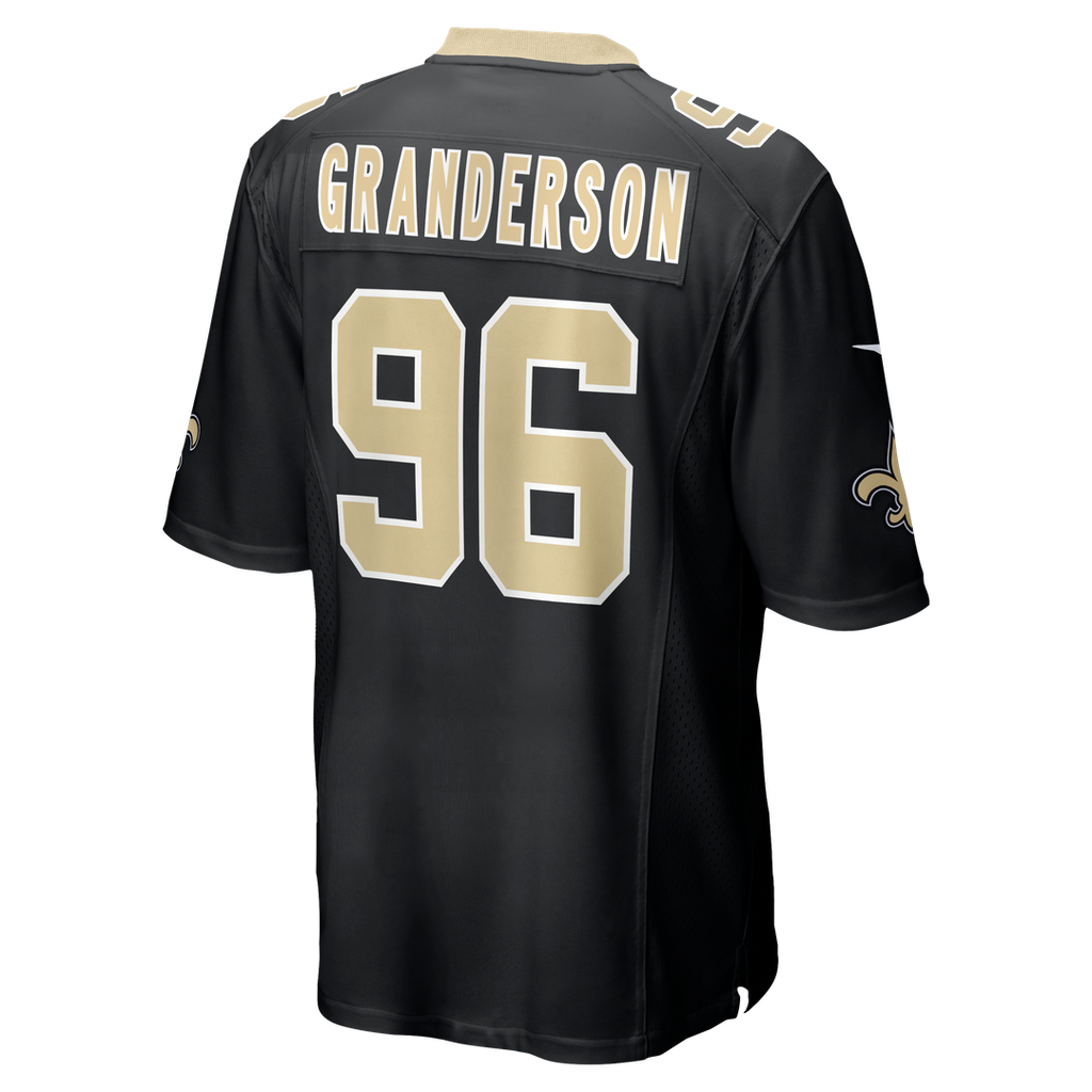 Men's New Orleans Saints Carl Granderson Nike Black Game Jersey