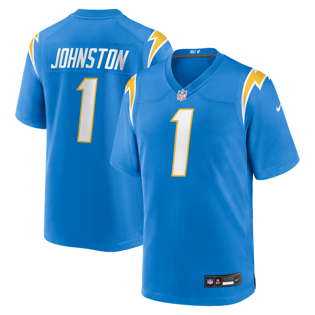 Men's Los Angeles Chargers Quentin Johnston Nike Powder Blue  Game Player Jersey
