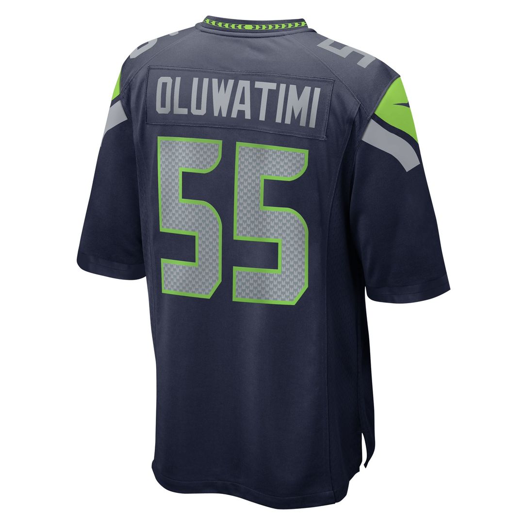 Men's Seattle Seahawks Olu Oluwatimi Nike  College Navy Team Game Jersey