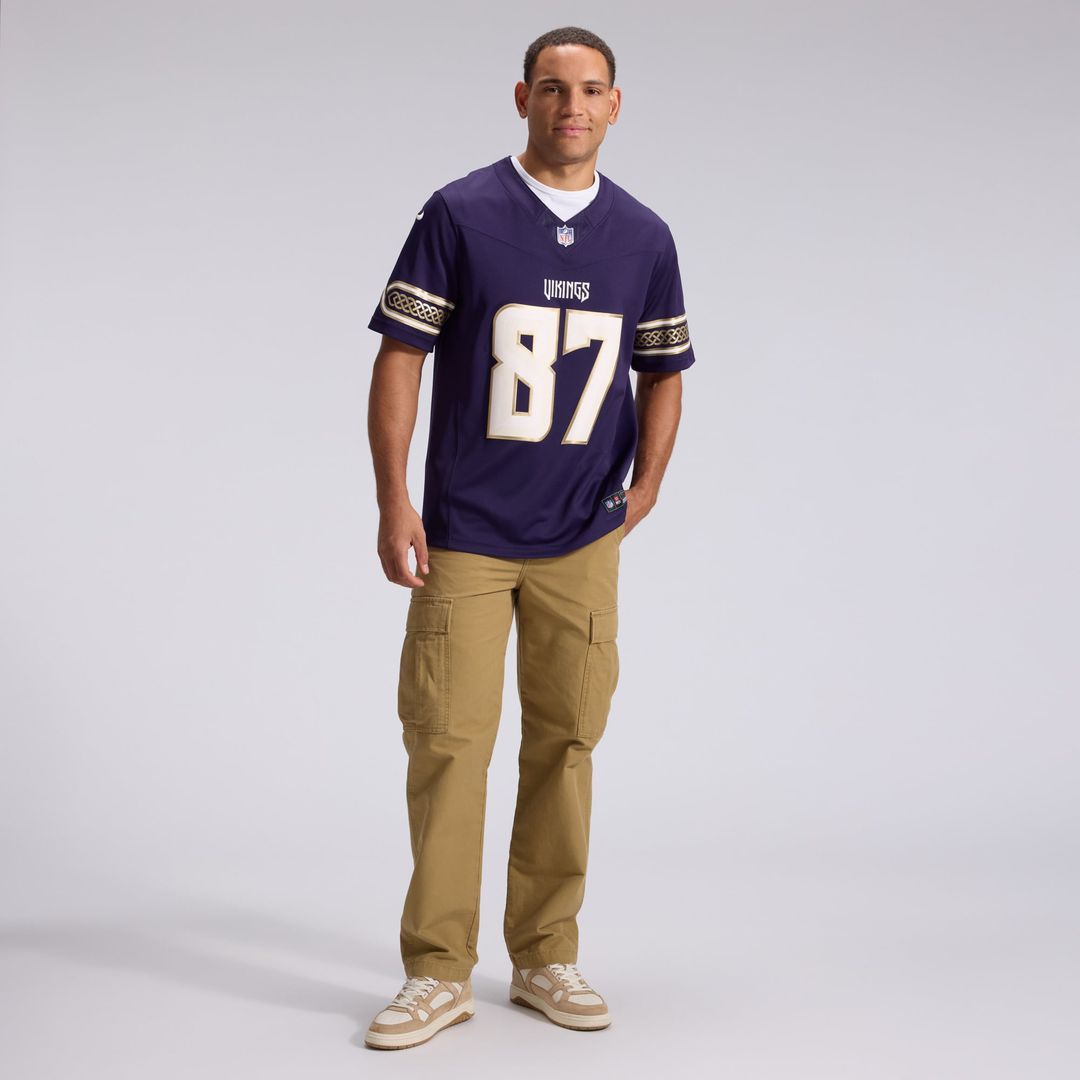 Men's Minnesota Vikings T.J. Hockenson Nike Purple 2026 Rivalries Collection Stitched Limited Jersey