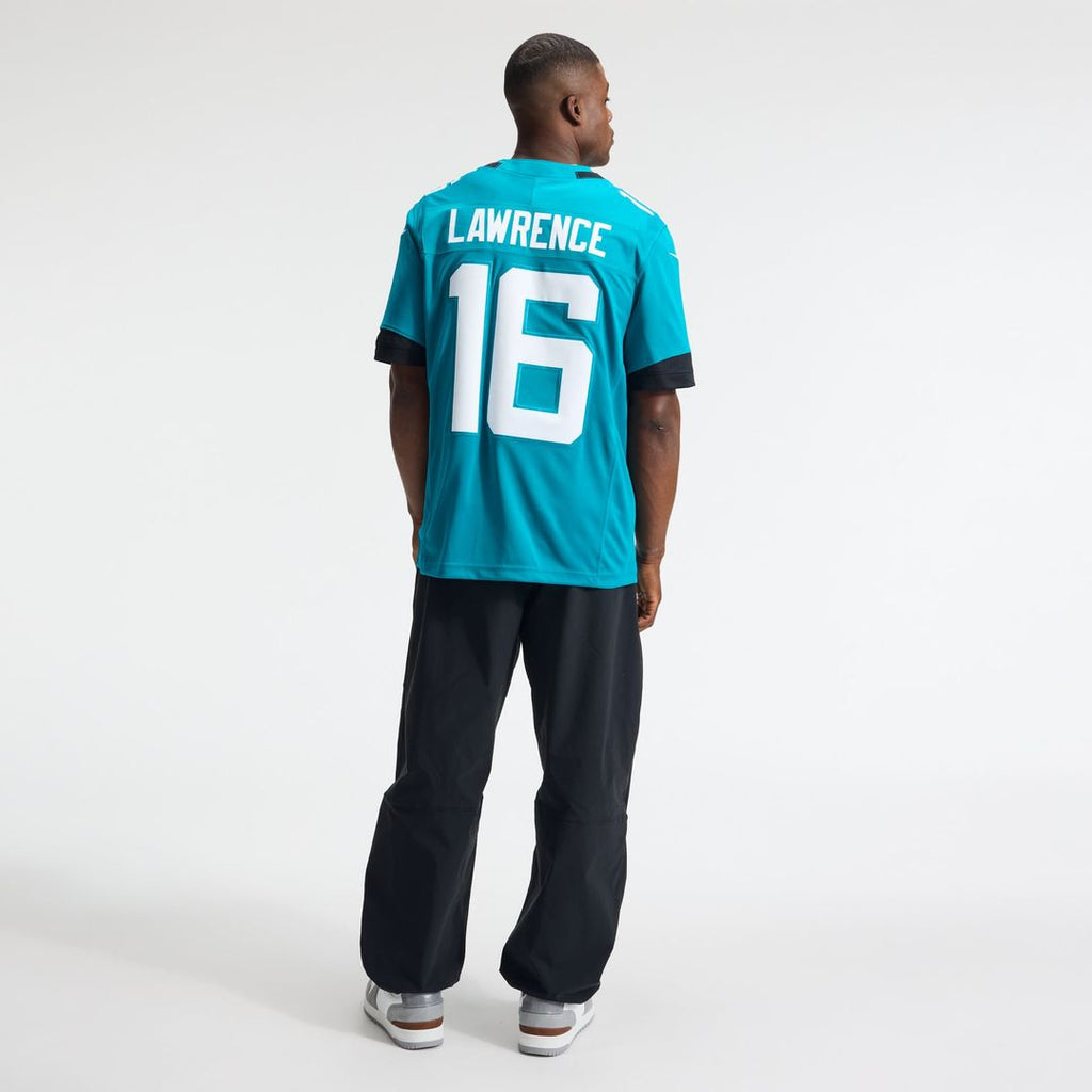 Men's Jacksonville Jaguars Trevor Lawrence Nike Teal Team Vapor F.U.S.E. Stitched Limited Jersey