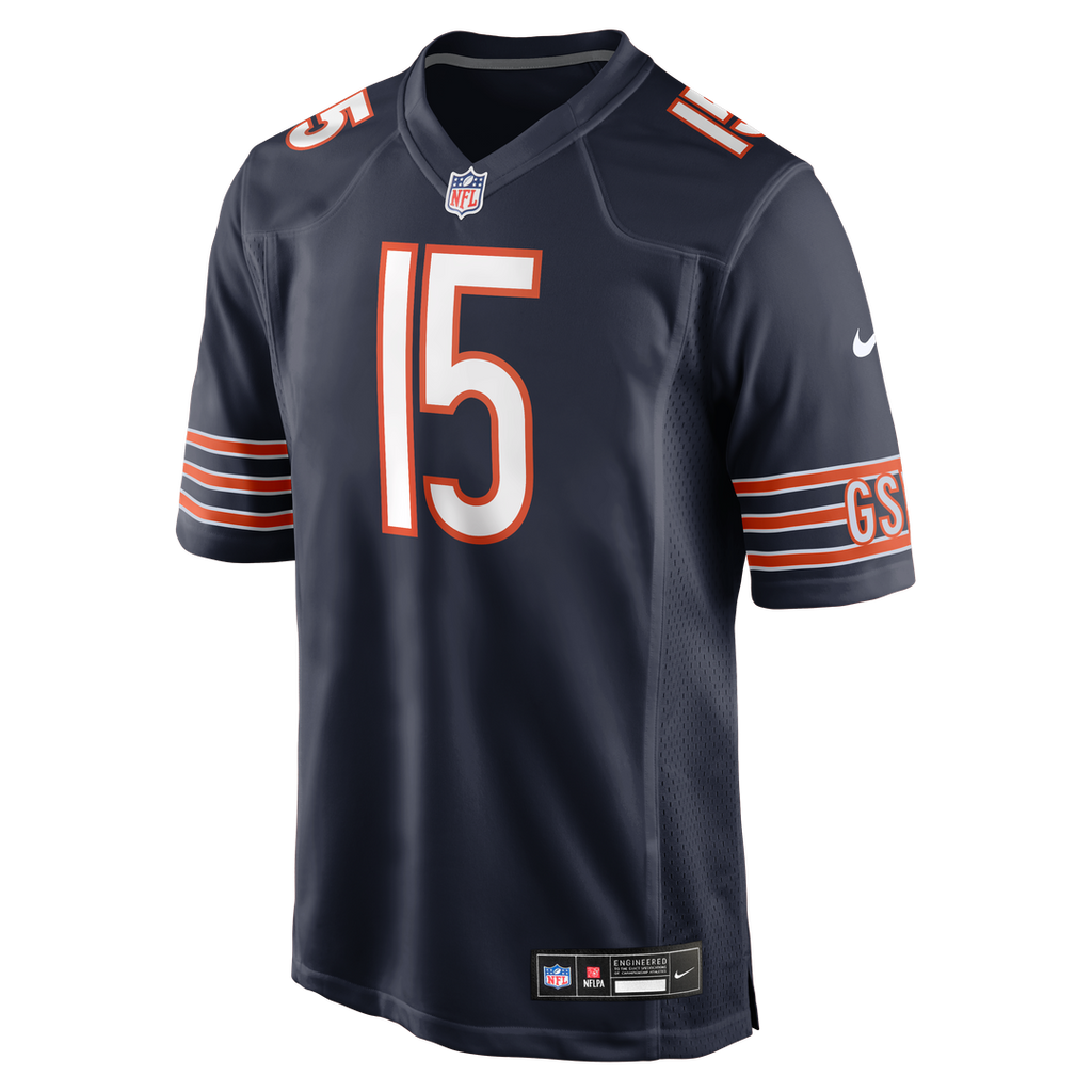 Men's Chicago Bears Rome Odunze Nike Navy  Player Game Jersey