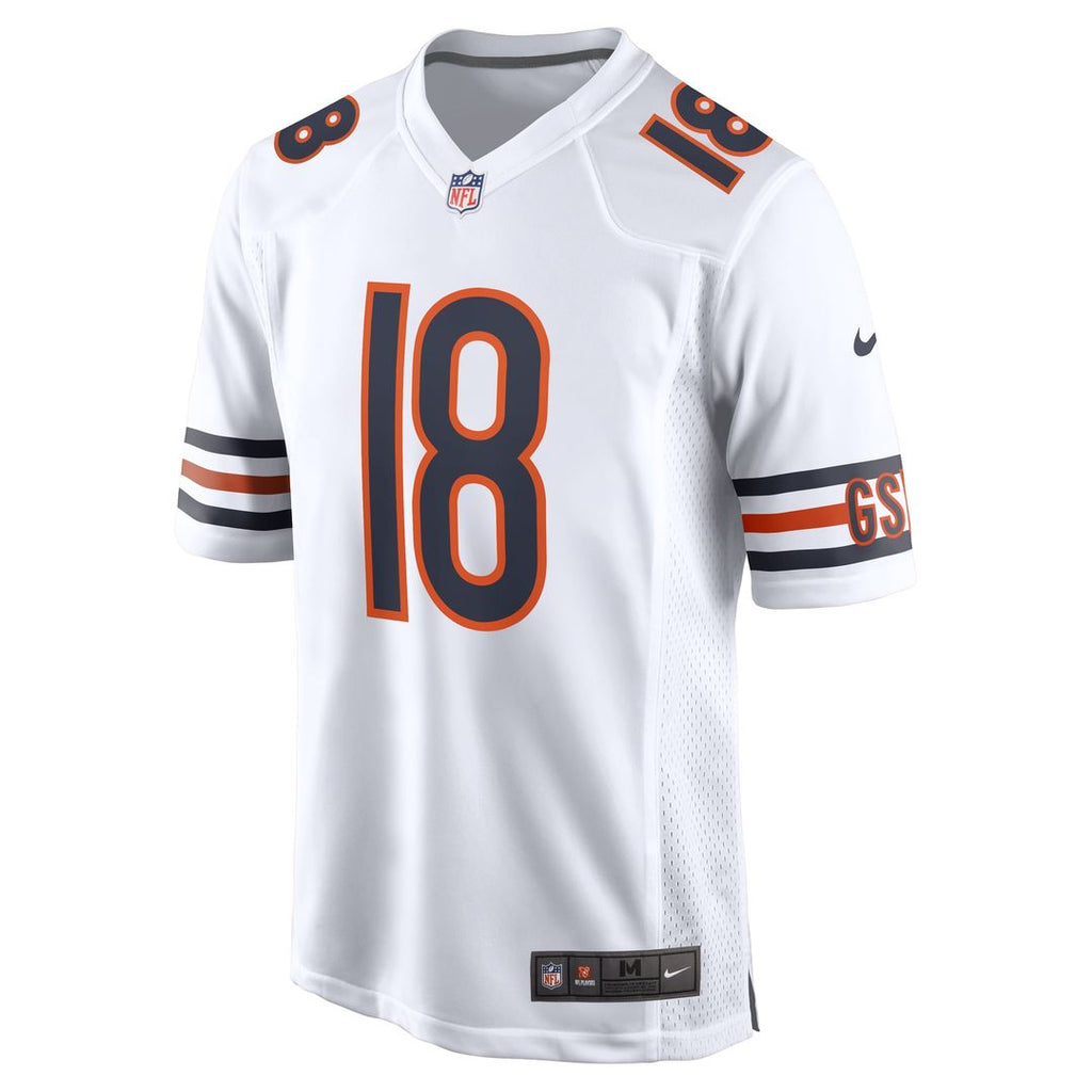 Men's Chicago Bears Caleb Williams Nike White First Round Pick Player Game Jersey