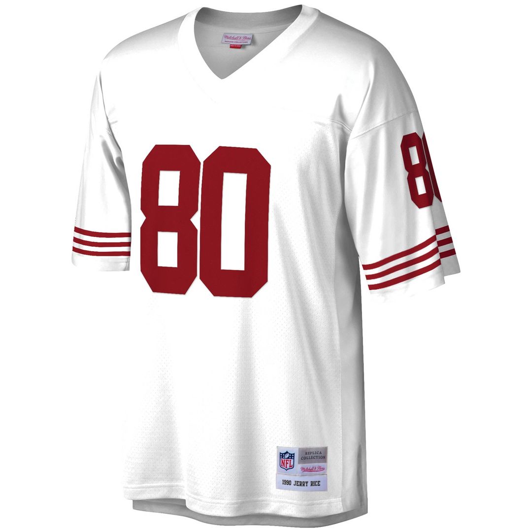 Men's San Francisco 49ers Jerry Rice Mitchell & Ness White Legacy Replica Jersey