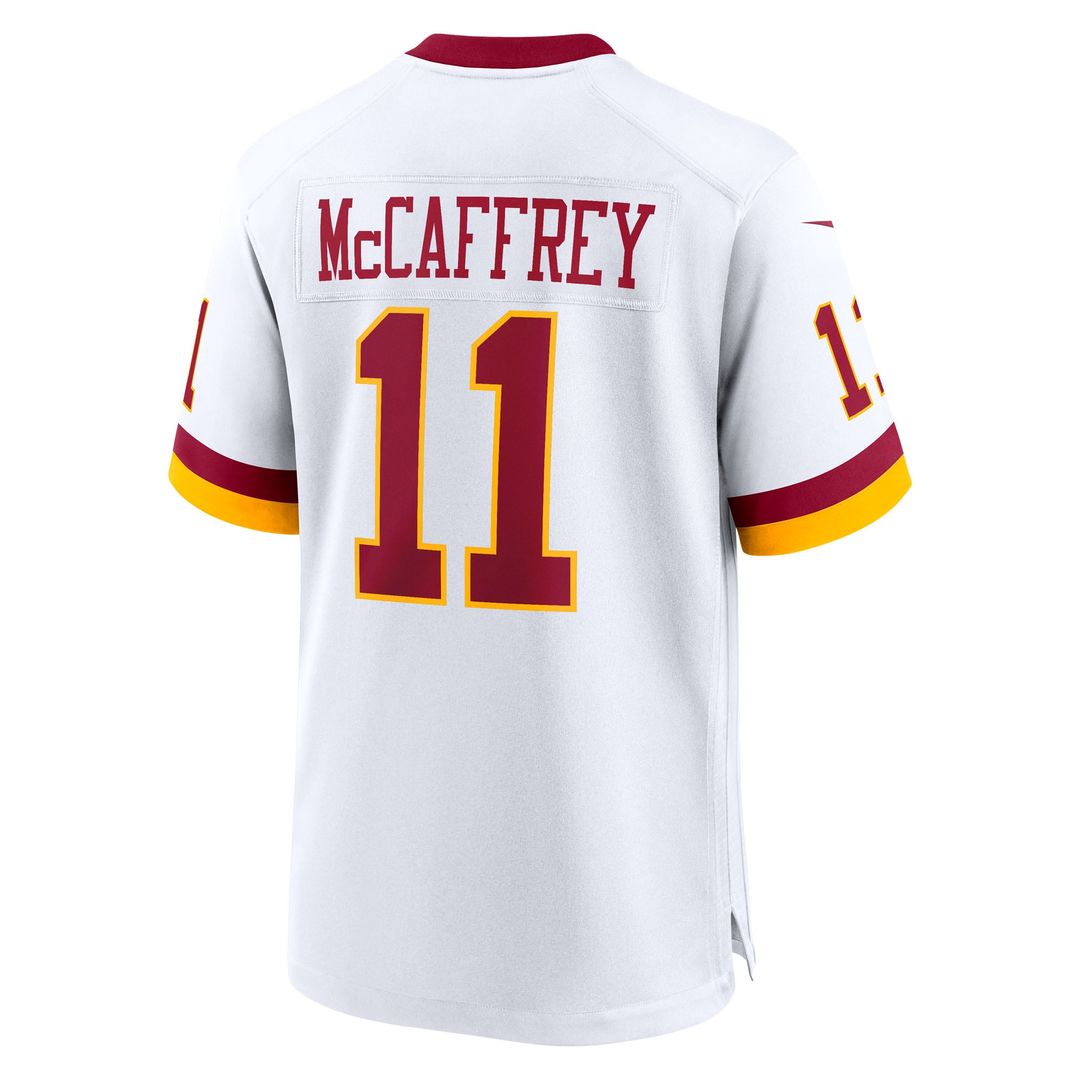 Men's Washington Commanders Luke McCaffrey Nike White Game Super Bowl Era Jersey