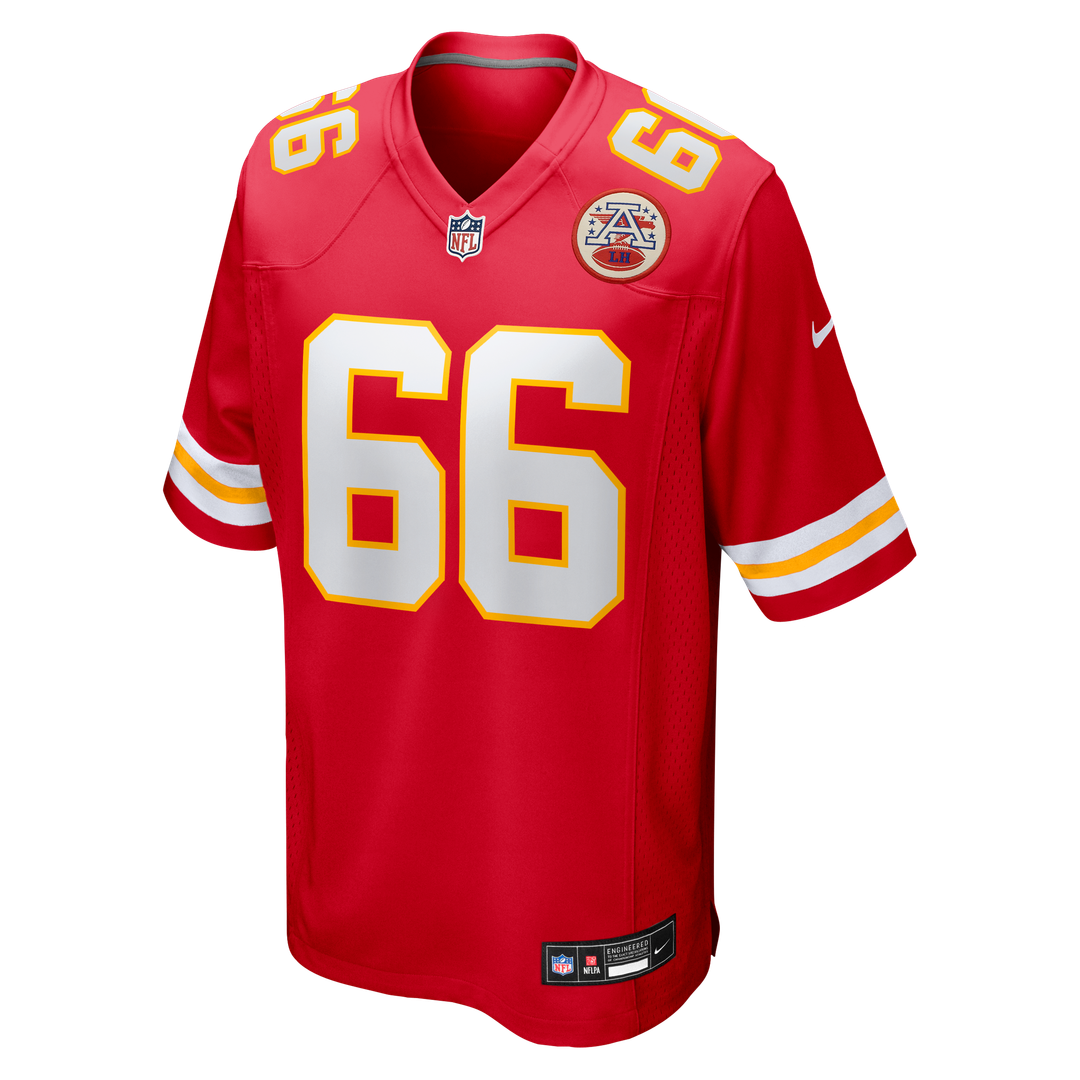 Men's Kansas City Chiefs Mike Caliendo Nike Red Game Player Jersey
