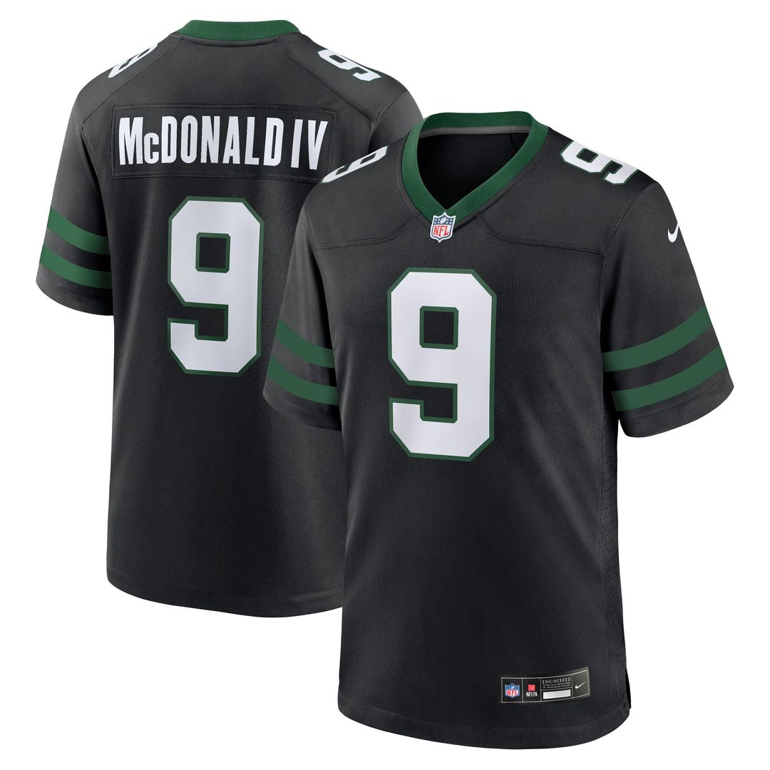 Men's New York Jets Will McDonald IV Nike Legacy Green Team Game Jersey