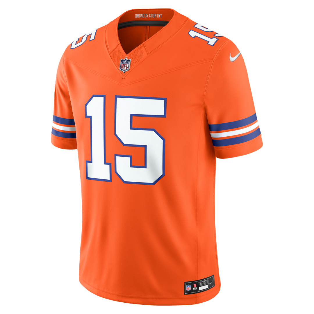 Men's Denver Broncos Nik Bonitto Nike Orange Alternate Mile High Collection 1977 Throwback Vapor F.U.S.E. Stitched Limited Jersey