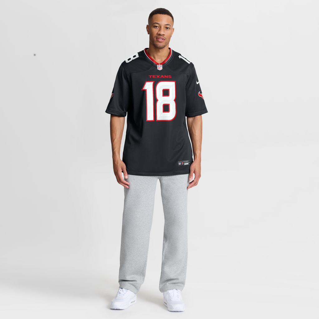 Men's Houston Texans Graham Mertz Nike  Navy Team Game Jersey