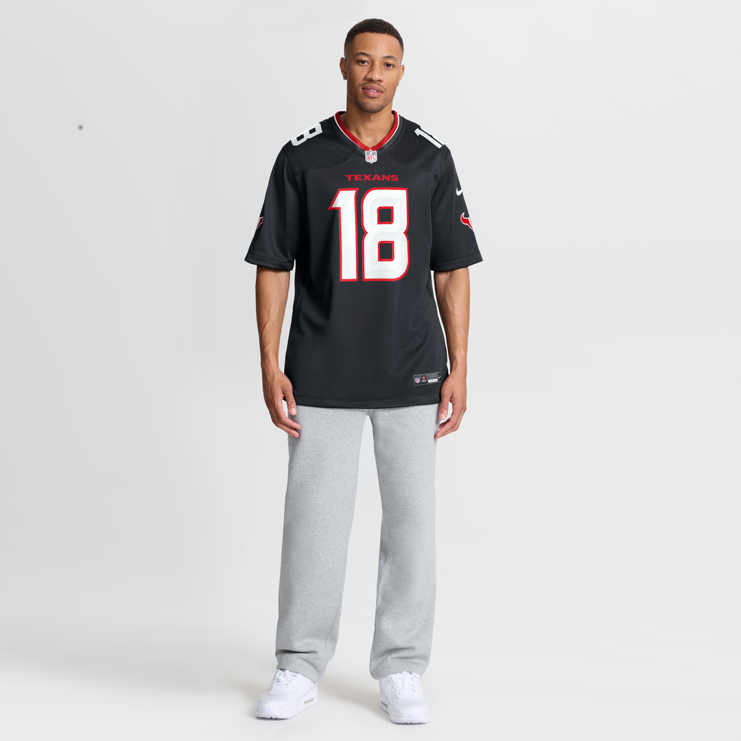 Men's Houston Texans Graham Mertz Nike  Navy Team Game Jersey