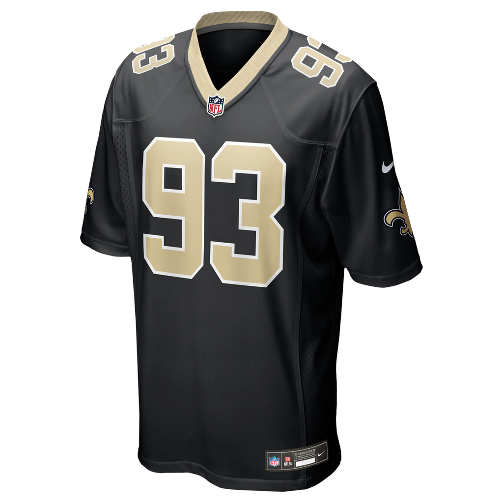 Men's New Orleans Saints Nathan Shepherd Nike Black Game Jersey